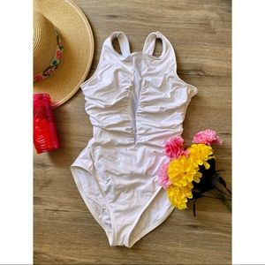 La Blanca White one piece swimsuit bikini